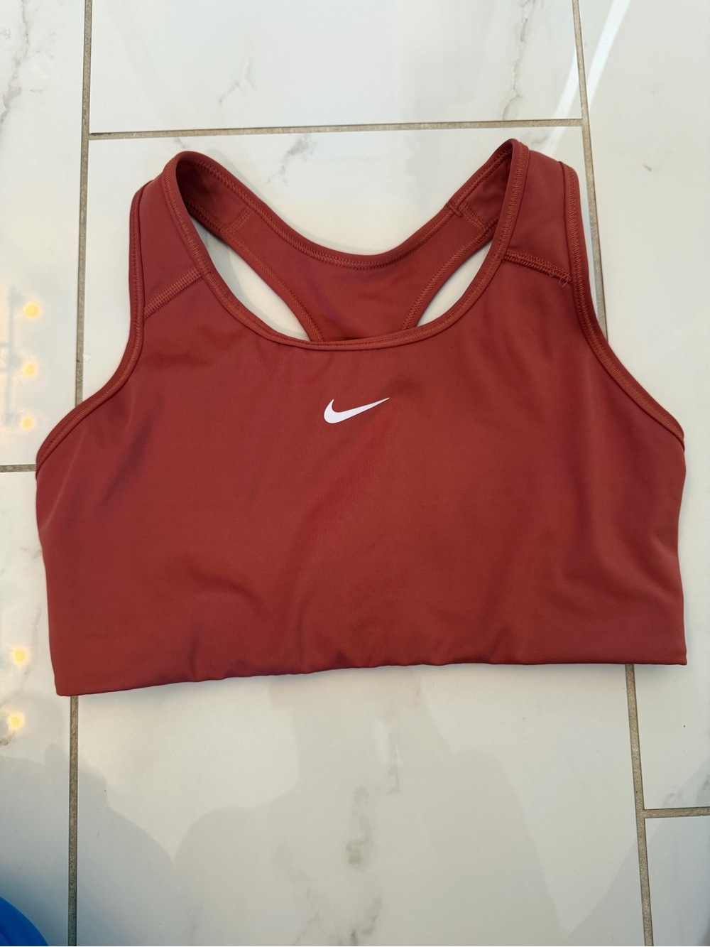 Nike Women's Rust Red Racerback Sports Bra
